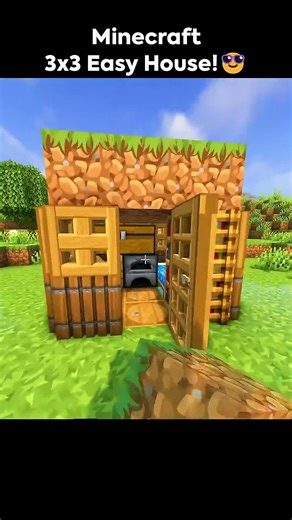 3x3 easy house in minecraft