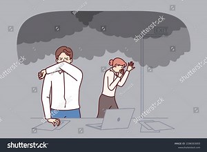 Office Workers Evacuated Burning Building During Stock Vector (Royalty Free) 2296303003 | Shutterstock