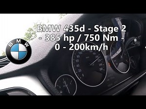 BMW 435d (F36) - Stage 2 - 385hp / 750Nm 0-200 km/h - M4 Killer???