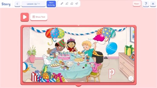 Jolly Classroom features stories for all 42 letter sounds! Each story contains comprehensive instructions for teachers, optional audio and text, as well as tools to highlight certain parts of the image, draw and write. #jollyclassroom #phonic #jollyphonics #phonicsworkshop #phonicsfun #englishteacher #englishforkids #englishalphabet #englishisfun #englishlearning | Jolly Learning