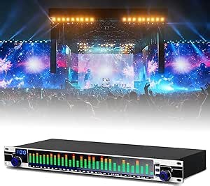 31-Band Stereo Graphic Equalizer, Audio Digital EQ Equalizer,LED Spectrum Display,10 Preset Effects,Automatic Noise Reduction,DSP Processing Chip,Signal Processors for Recording Studio
