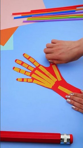 ✨ Make A Diy Grabbing Hand That Moves! 🤖 #shorts #kidscrafts