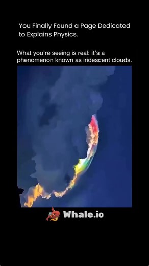 Explains Physics on Instagram: "🌈☁️ The physics behind iridescent clouds lies in light diffraction and interference: when sunlight passes through extremely small, similarly sized water droplets or ice crystals, the waves of light bend and overlap, separating into soft pastel colors. This physics process depends on the droplets being uniform in size, allowing specific wavelengths of light to reinforce each other and create shimmering hues near the Sun. . . . . #physics #explore #amazing"