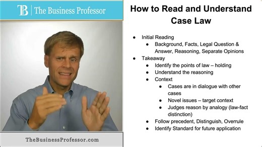 How to Read and Understand Case Law