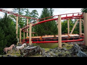 Canyon Blaster | Six Flags Great Escape | 2023 4K Offride