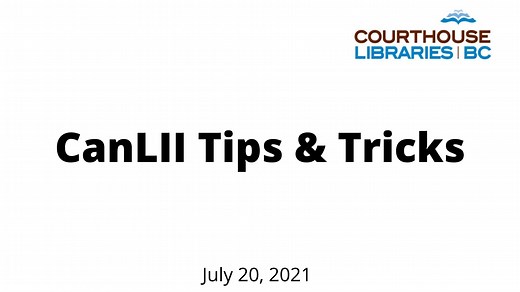 CanLII Tips and Tricks