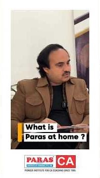What exactly is Paras Institute’s “Paras at Home”? And what facilities do students get in it?