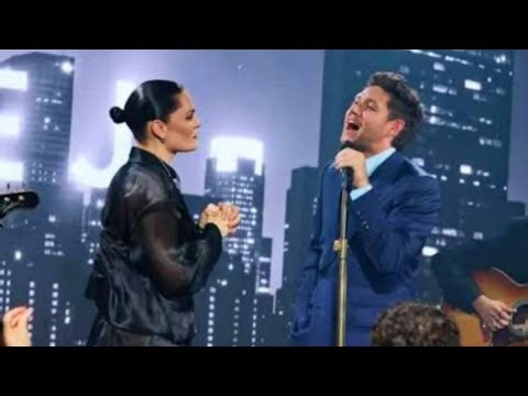 Jessie J and Niall Horan singing "Who You Are" at the Horan & Rose 2025