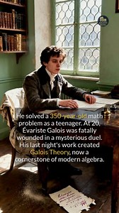 A teenage math genius died in a duel, but what could have been the cause? #history #discovery #historyfacts | Ancient Media
