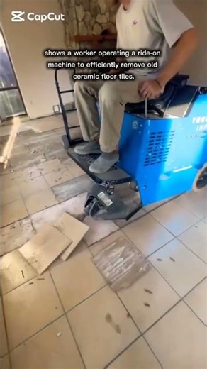 machine to efficiently remove old ceramic floor tiles.