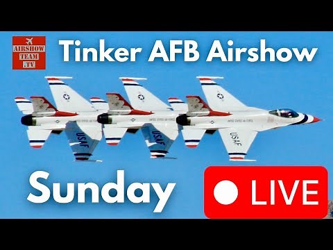 LIVE Air Show Tinker AFB Sunday | Warriors of Air & Space Air Show | June 29, 2025 #Airshow