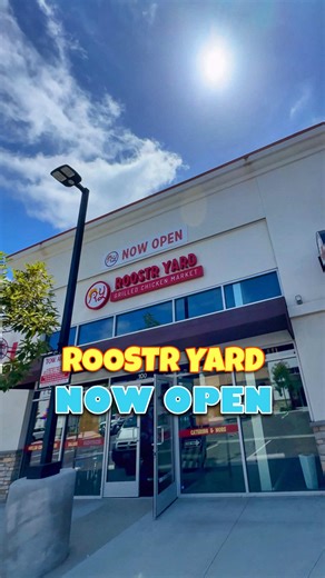 ROOSTR YARD - NOW OPEN ⤵️ Serving up grilled chicken that tender and juicy inside and comes with a variety of tasty flavors to Oceanside California is the newly opened ROOSTR YARD. • This small business is now open in the O'side Inland and is bringing their chicken wings, sandwiches, wraps & salads to everyone who wants a healthier dining option. • Check out their delicious sauces including: • Mango-Lime • Herb Lemon • Garlic • Red Pepper • California Caliente • Sides Include: • Yard Fries • Loa