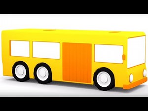 Собираем большой автобус! 🚌 Мультики про машинки для малышей — 4 машинки