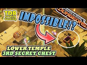 HOW TO GET THE IMPOSSIBLE SECRET CHEST IN LOWER TEMPLE in Minecraft Dungeons