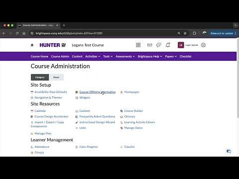 How to make a Brightspace Course Active