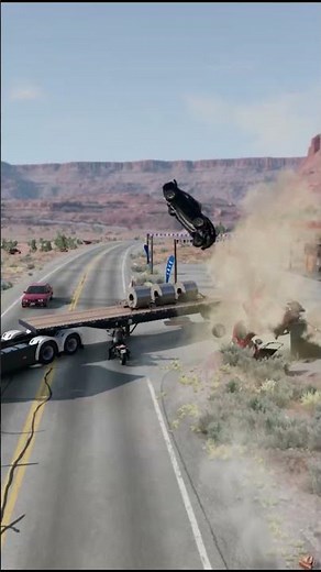 Realistic Car Crash Test 181 — #beamngdrive #crashdrive #automobile