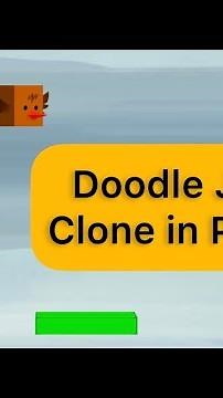 Make Doodle Jump Style Game in 1 Minute (Python)