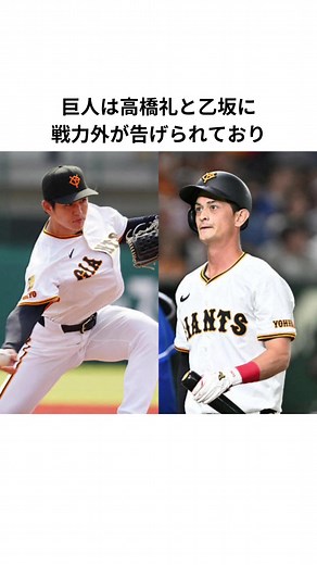 巨人の戦力外通告エピソード#プロ野球 #巨人 #読売ジャイアンツ #乙坂智 #高橋礼