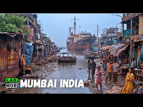 Inside the Shipwreck Slum of Mumbai - India’s Hidden Reality | 4K HDR Walking Tour