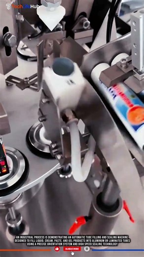 Innovation Automatic Tube Filling and Sealing Machine for High Speed Packaging #tech
