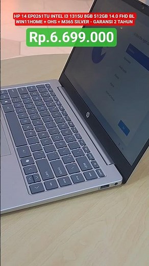 HP 14 EP0261TU INTEL I3 1315U 8GB 512GB 14 FHD BL WIN11HOME