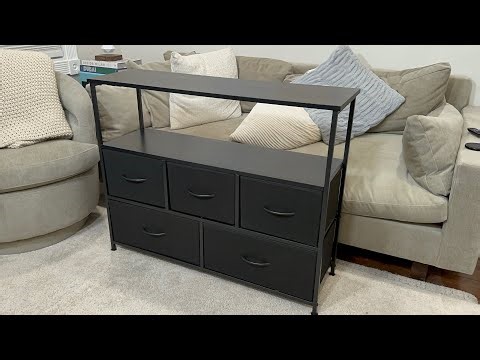 Unboxing & Assembling the Sweetcrispy TV Stand Console Table Dresser