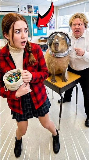 Sophie, Capybara & the Great Marble Chaos – Canadian School Edition 🇨🇦🐹#CapybaraNASA