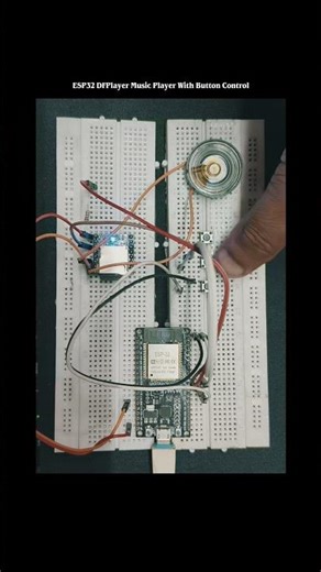 ESP32 DFPlayer Music Player With Button Control #iot #arduino #music #robot #speaker