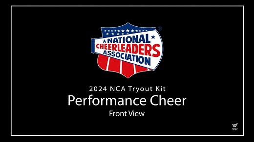 2024 NCA Tryout Kit - Performance Cheer - Front View