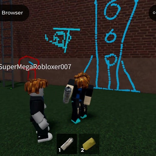 Spray Paint! By @SheriffTaco - Painting With My Friend (Short 1), Roblox