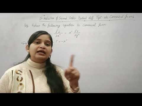 Topic - Canonical form (Hyperbolic equation) || By jyoti chaudhary ✍️✍️