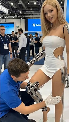 Testing the New Girlfriend Robot: My Eye-Opening Expo Journey 🤖✨ #innovation #expo2025 #robotics