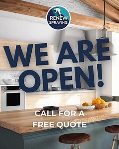 🎉 We’re officially open! Renew Spraying offers professional kitchen, UPVC & furniture spraying across the South West. Don’t Replace — Renew ✨ 📞 Message us today for your free quote! #RenewSpraying #HomeTransformation #southwestuk | Renew-It Spraying Solutions
