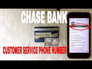 ✅ Chase Customer Service Contact Number 🔴