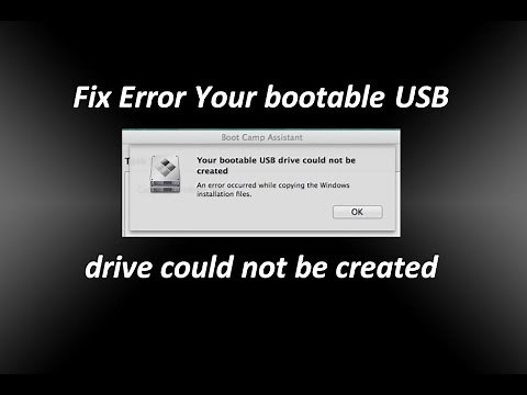 Fix Error Your bootable USB drive could not be created