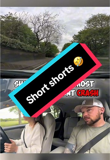 Funny Driving Lesson Distractions with Short Shorts