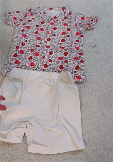 Little Boys Floral Short Sleeves and solid shorts @BOYCLOSET