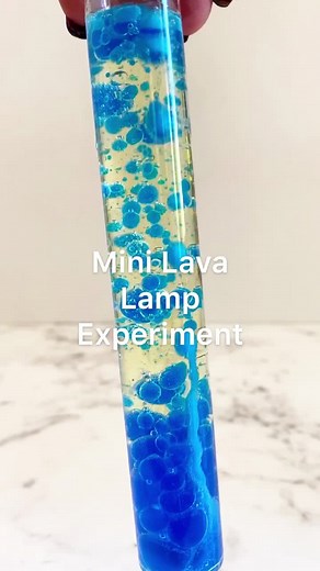 DIY Mini Lava Lamp Science Experiment for Kids