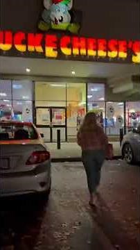 I GOT ATTACKED AT CHUCK E CHEESE ON HALLOWEEN! 🧀 #SHORTS