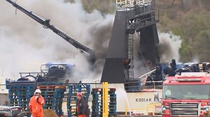 Fire crews take 'cautious approach' in days-long vessel fire fight