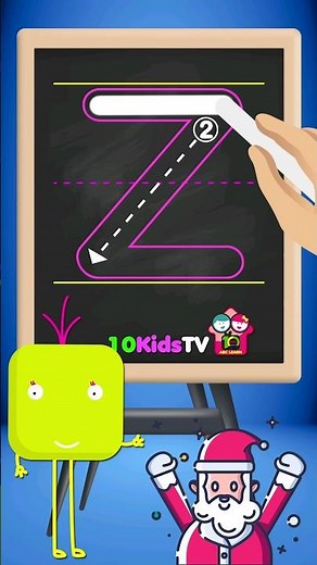 How to Write Letter Z for Children - Teaching Writing ABC for Preschool - Alphabet for Kids