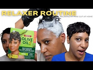 Relaxer Routine | How I Relax my Pixie Cut at Home