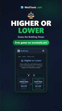 Higher or Lower – Whiteout Survival Guessing Game (Free)