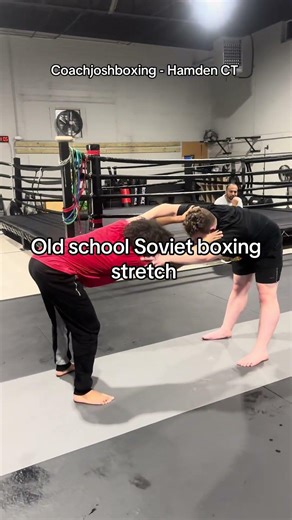Soviet Boxing Style stretching routine #boxing #stretching #shorts