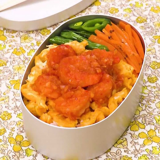 お弁当に迷ったら♪ エビチリ弁当のレシピ動画・作り方 | デリッシュキッチン