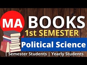 MA Political Science BOOKS📚(Semester-1) Regular|All Universities||By Sonam Chauhan_||
