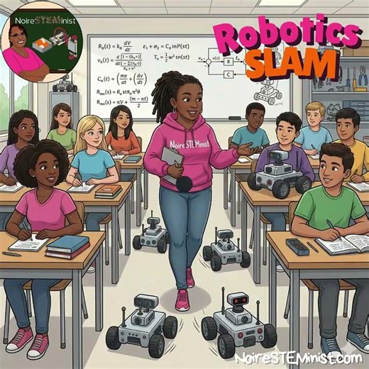 Noire explains #SLAM #robot #robotics #stem #engineering #professor #AI #artificialintelligence