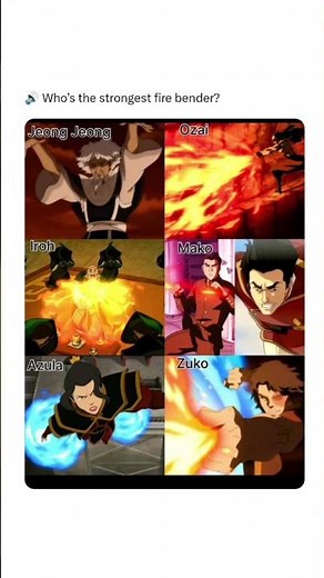 who's the strongest fire bender #avatar