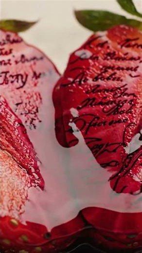 Strawberry Ink Bloom 🍓🖋️ | Manuscript Reveal