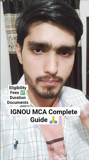 🔥 MCA from IGNOU July 2026 Admission Complete Guide #ignou2026 #ignoumca